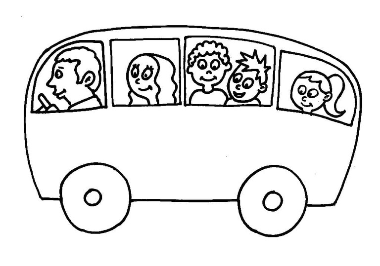 Coloriage Image Autobus Scolaire