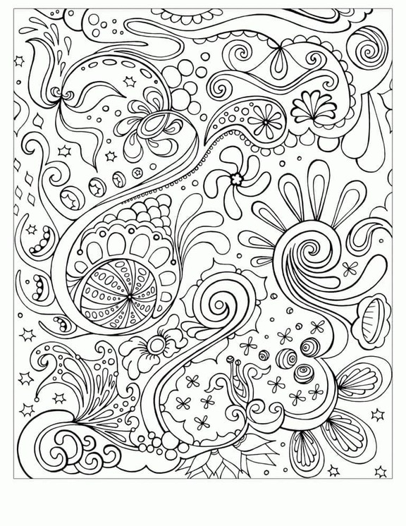 Coloriage Image de motif abstrait