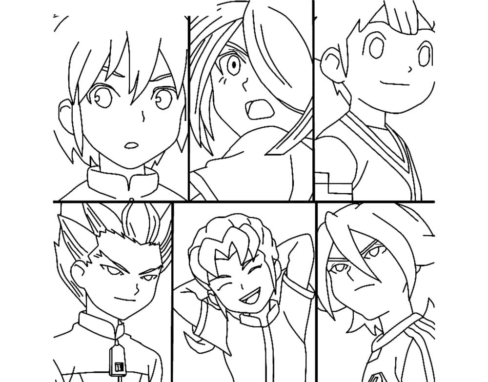 Coloriage Inazuma Eleven à imprimer