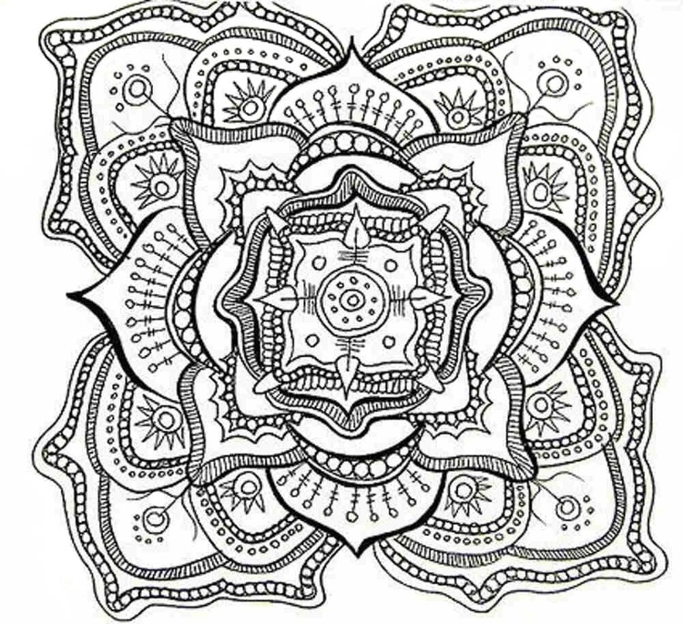 Coloriage Imprimer un motif abstrait