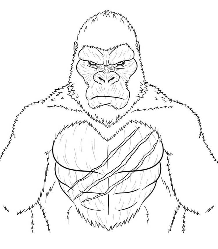 Coloriage Libérez King Kong