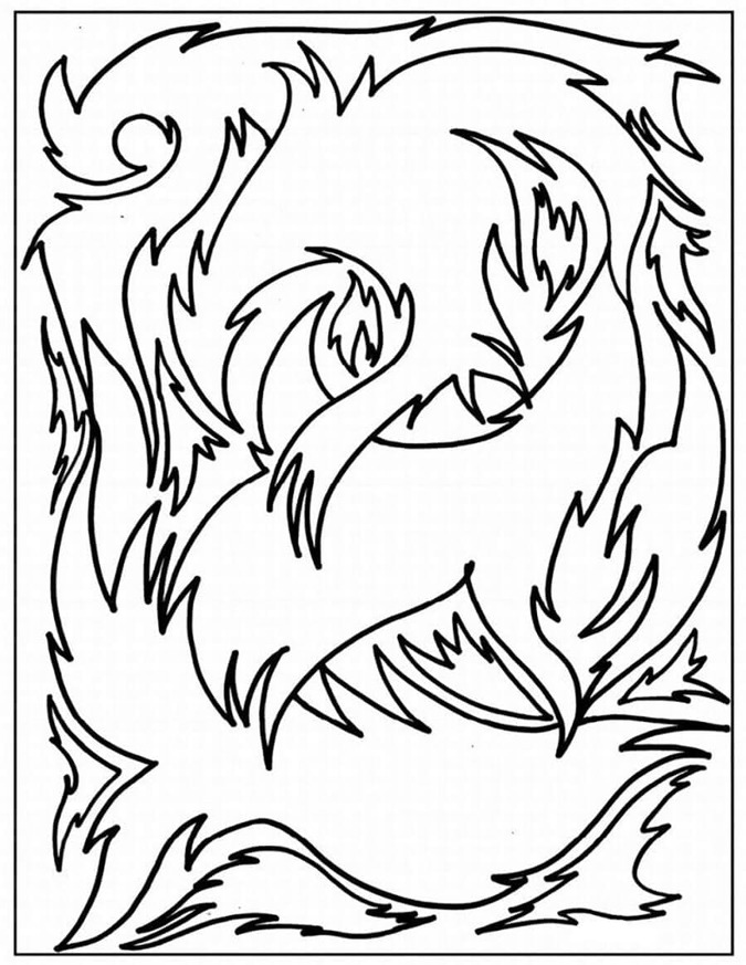 Coloriage Modèle abstrait gratuit