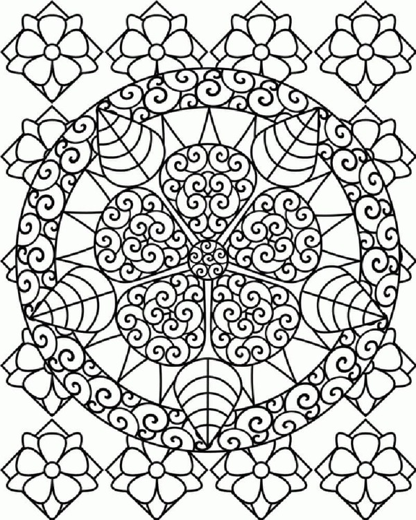 Coloriage Motif abstrait