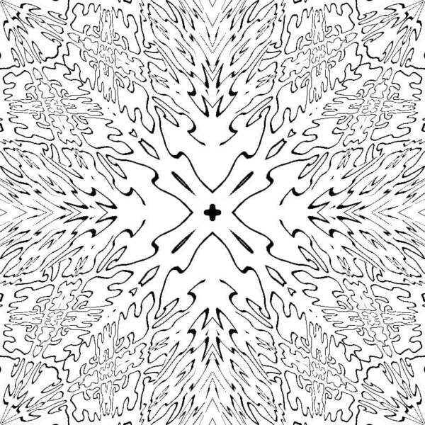 Coloriage Motif abstrait étonnant