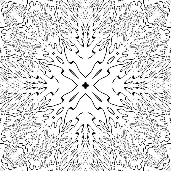 Coloriage Motif abstrait fantastique