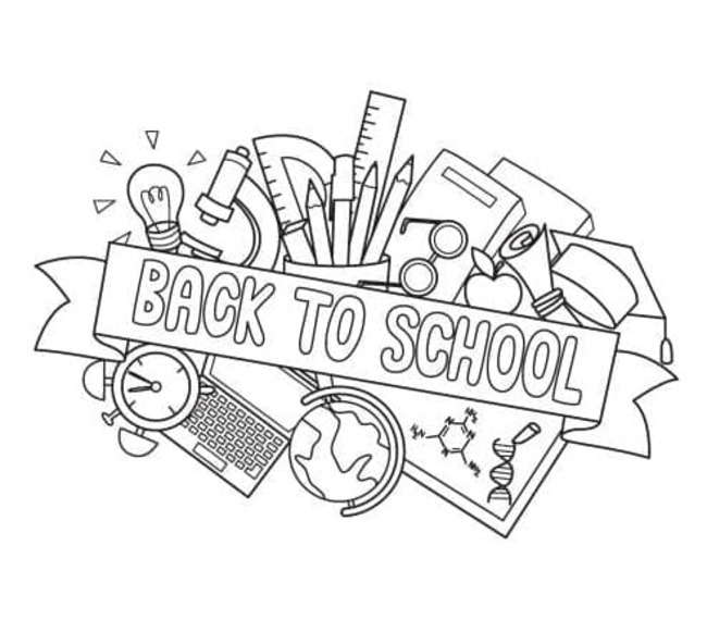 Coloriage Rentrée Scolaire 12