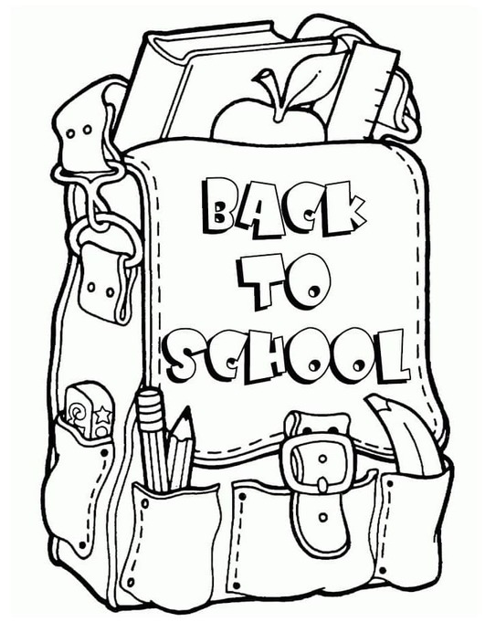 Coloriage Rentrée Scolaire 6