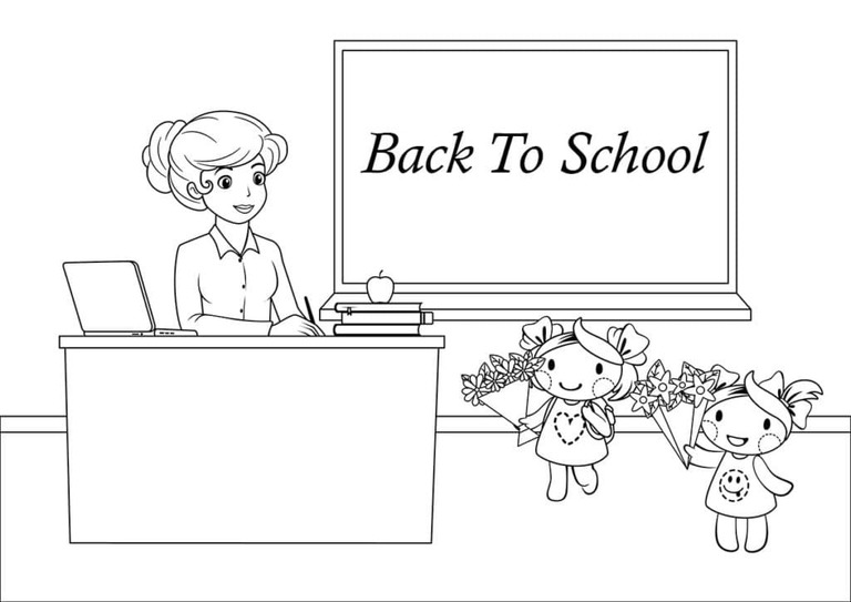 Coloriage Rentrée Scolaire 9