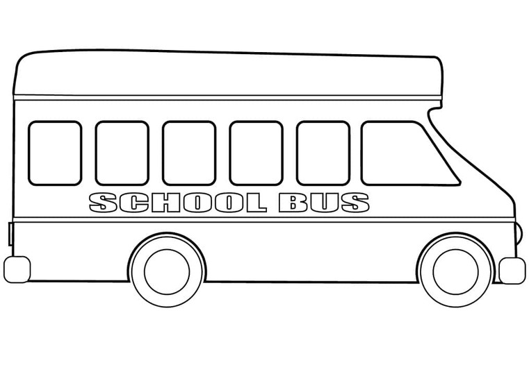 Coloriage Un autobus scolaire