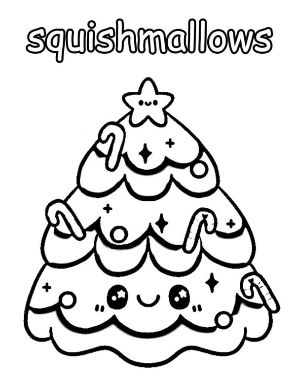 Coloriage Dessine squishmallows Carol à imprimer