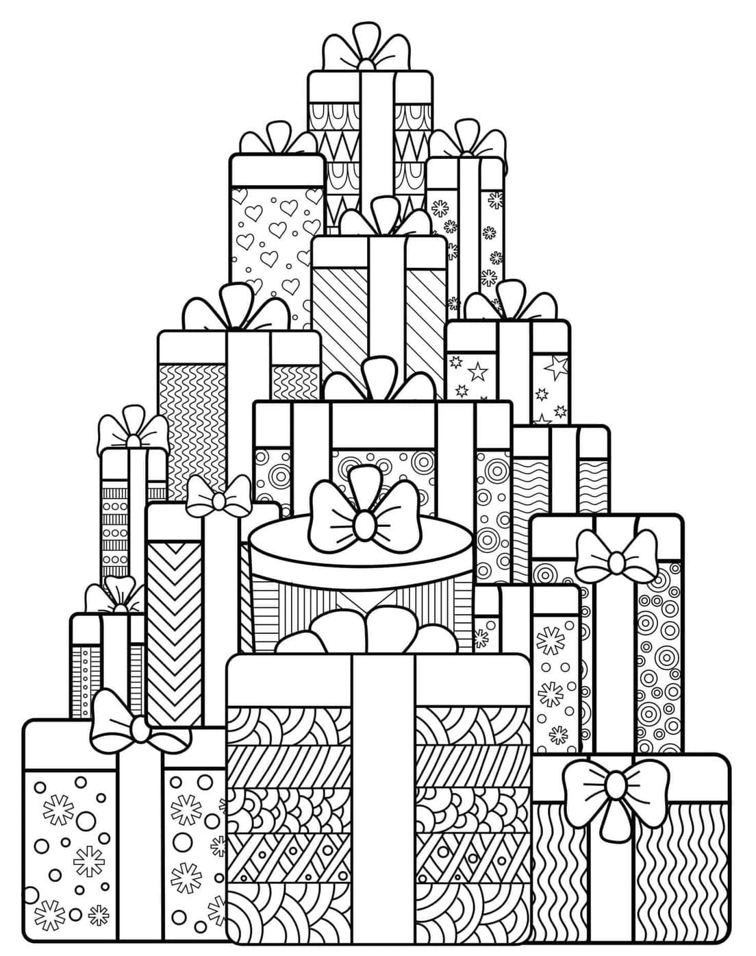 Coloriage Dessiner Noel Adulte 2 à imprimer