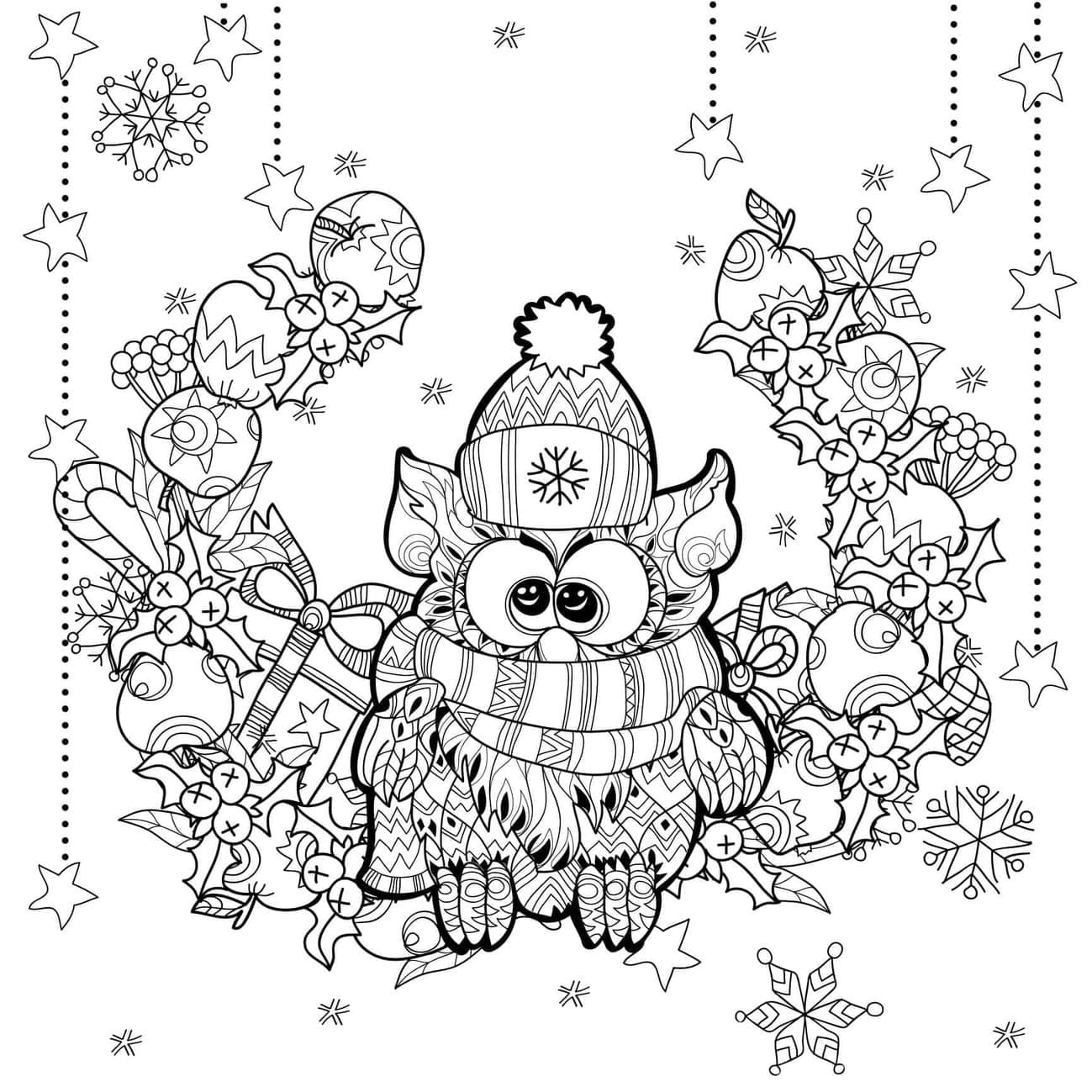 Coloriage Dessiner Noel Adulte 7