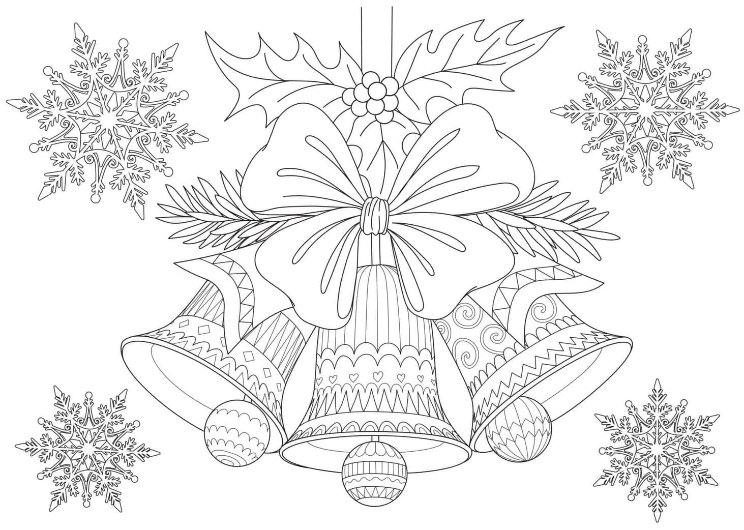 Coloriage Dessiner Noel Adulte 9 à imprimer