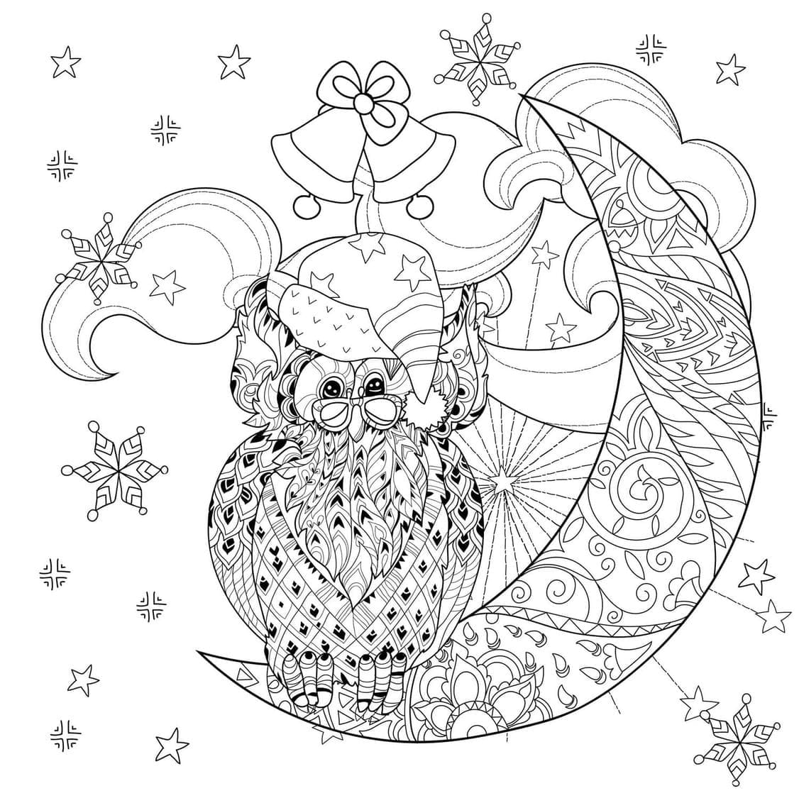 Coloriage Dessiner Noel Adulte incroyable à imprimer