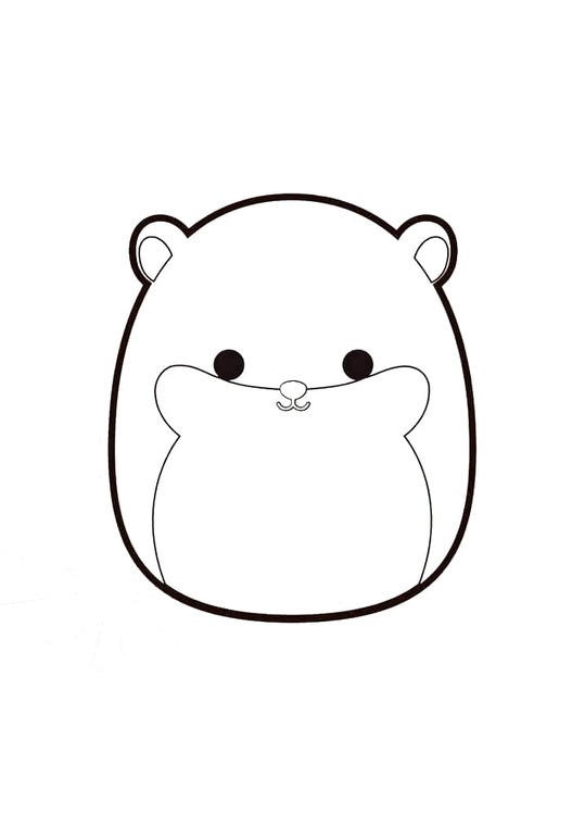 Coloriage Dessiner squishmallows Humphray à imprimer