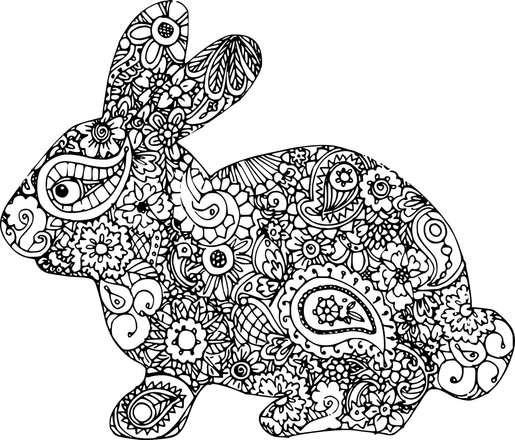 Coloriage Paques Adulte 3 à imprimer