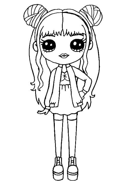 Coloriage Dessin Rainbow High mignon Sunny Madison