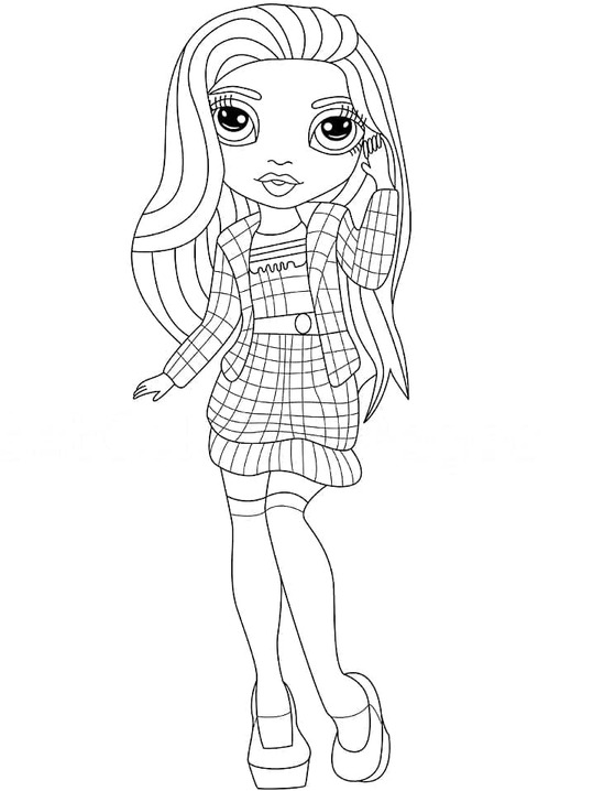 Coloriage Dessin Rainbow High Sheryl Meyer