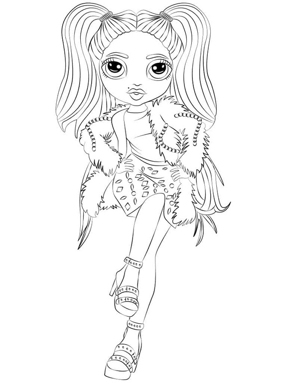 Coloriage Dessin Rainbow High Stella Monroe