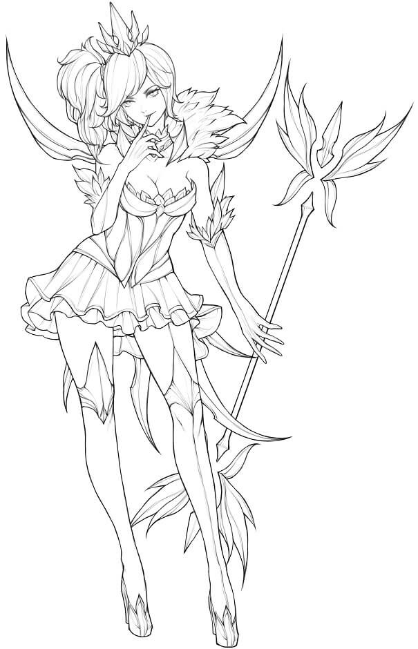 Coloriage Dessiner Lux élémentaliste sombre