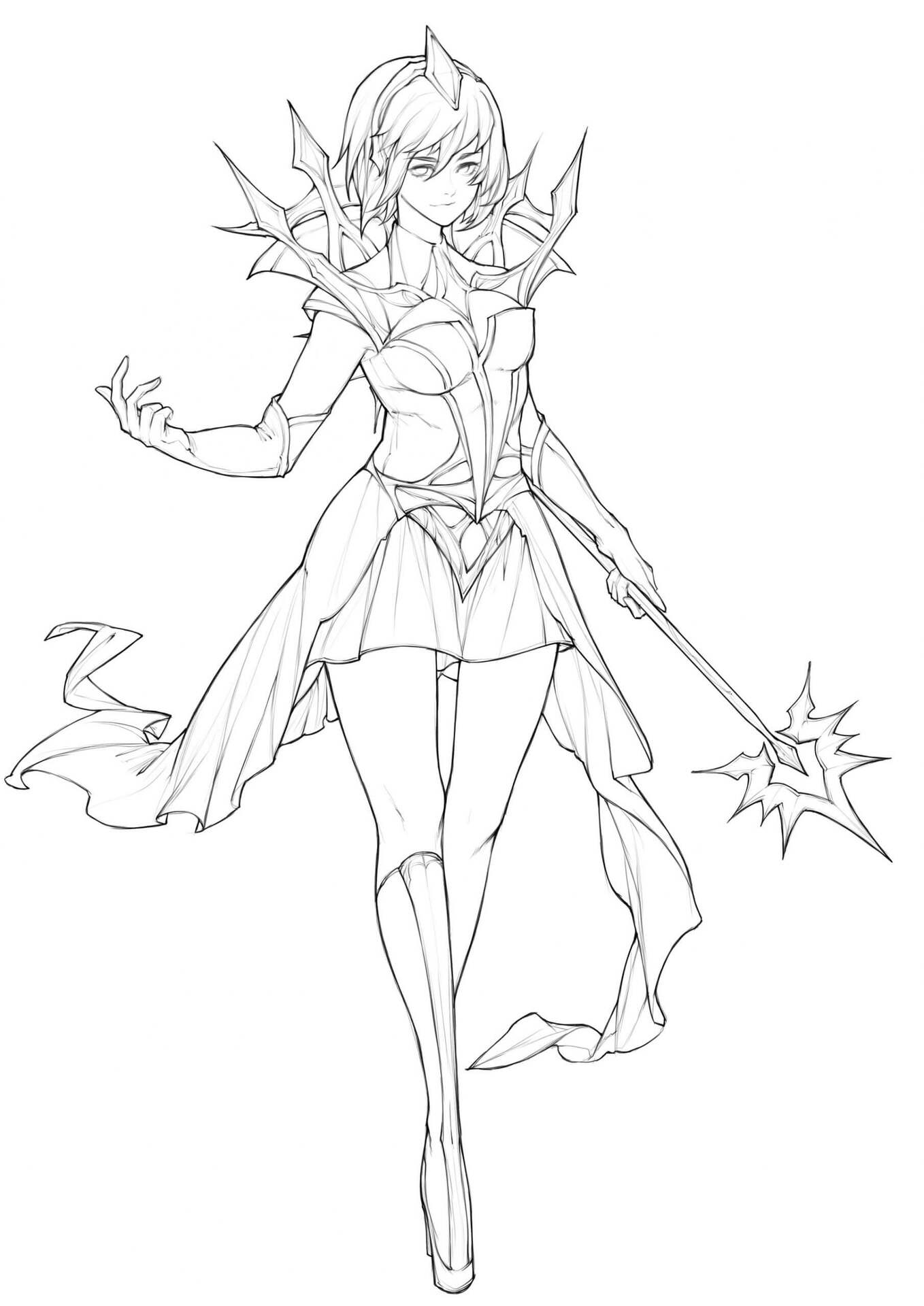 Coloriage Dessiner Lux lumière élémentaliste