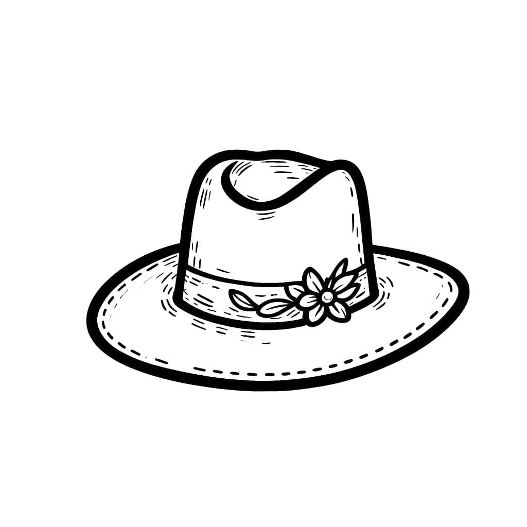 Coloriage Chapeau 2