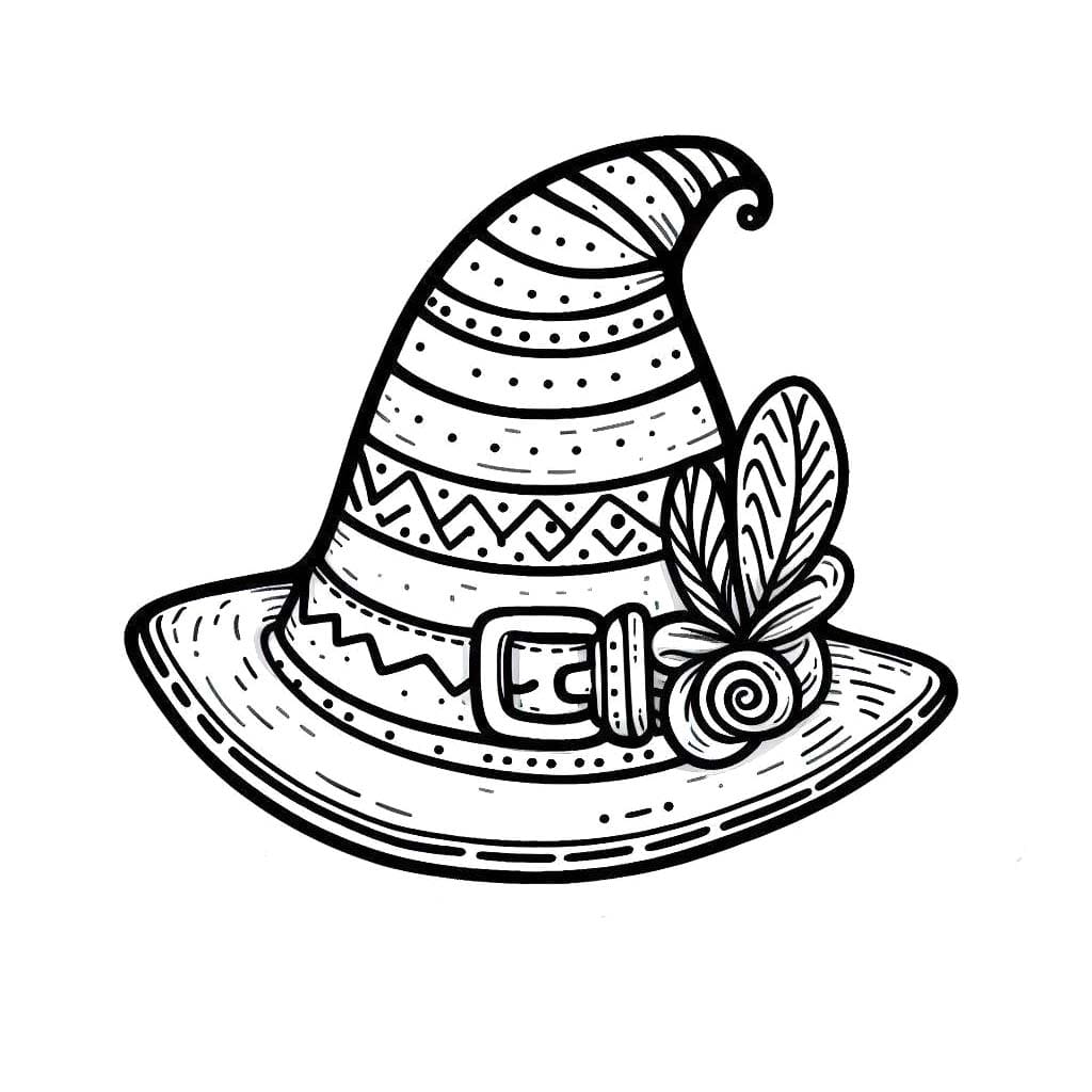 Coloriage Chapeau 3