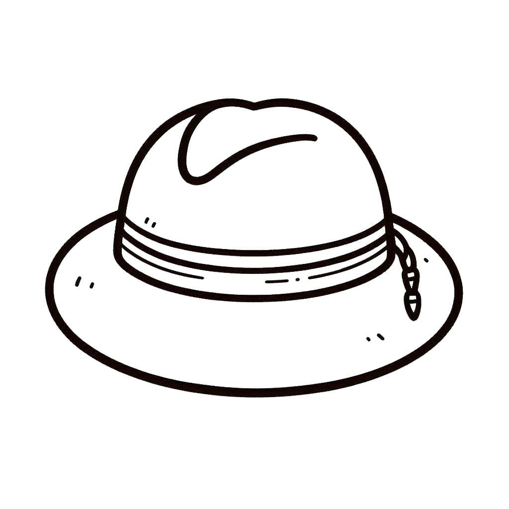 Coloriage Chapeau 5