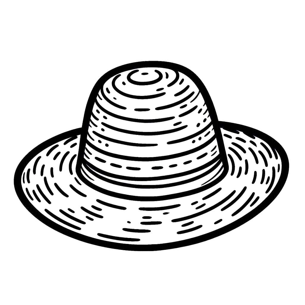 Coloriage Chapeau 7