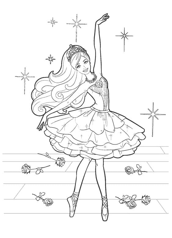 Coloriage Barbie Princesse 2