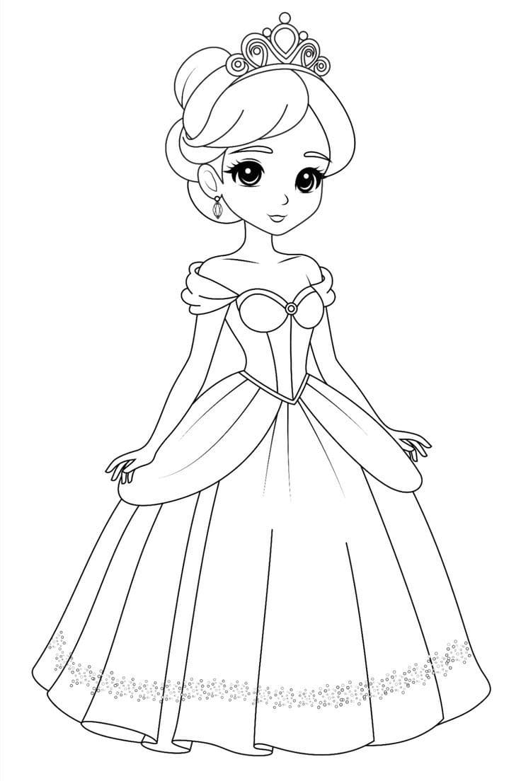 Coloriage Barbie Princesse 4