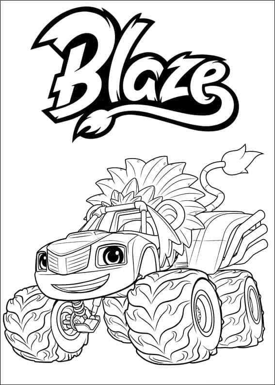 Coloriage Blaze et les Monster Machines imprimables gratuite