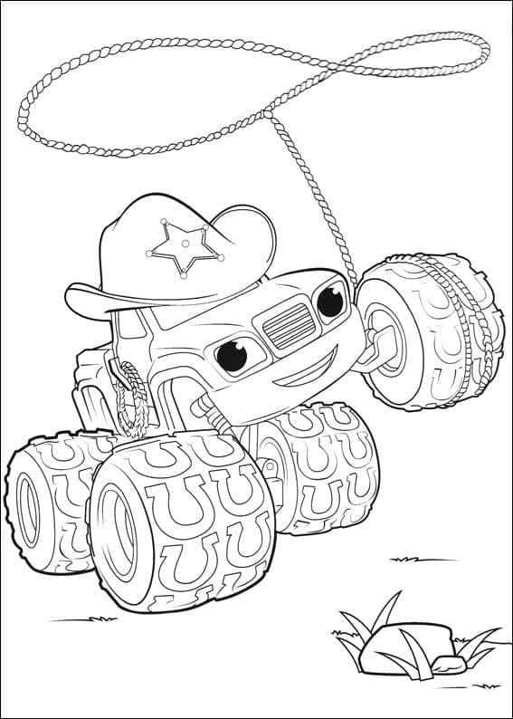 Coloriage Blaze et les Monster Machines pour les enfants