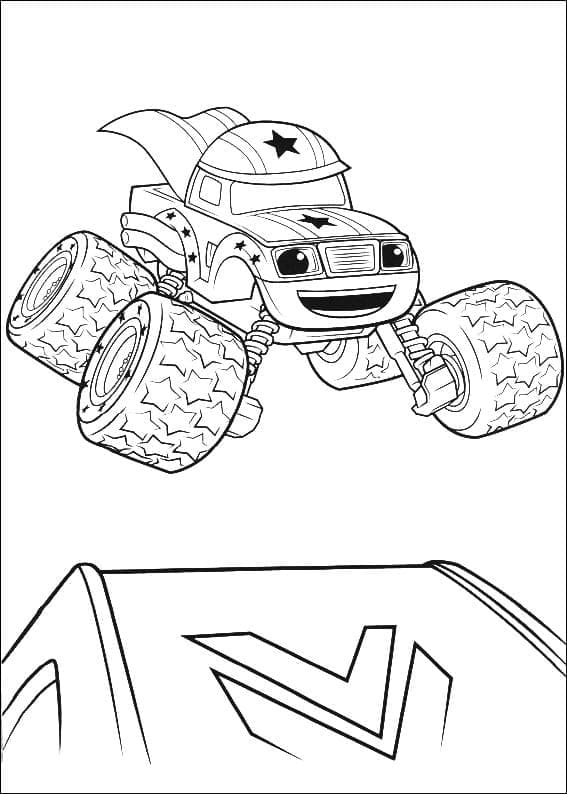 Coloriage Blaze Et Les Monsters Machines 10