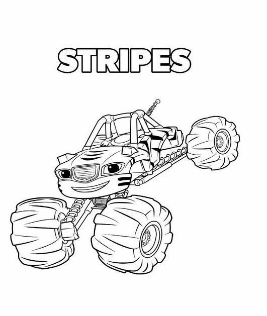 Coloriage Blaze Et Les Monsters Machines 2