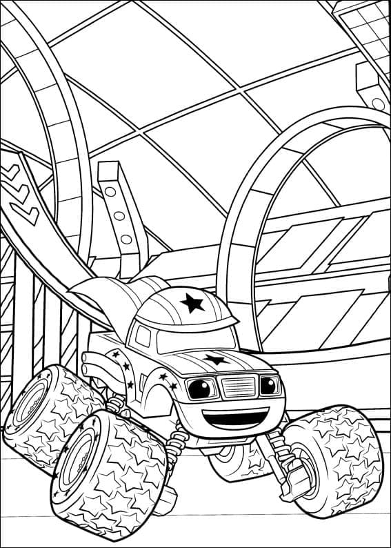 Coloriage Blaze Et Les Monsters Machines 6