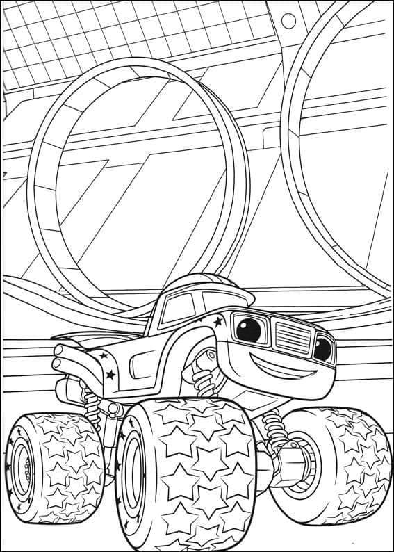 Coloriage Blaze Et Les Monsters Machines 9