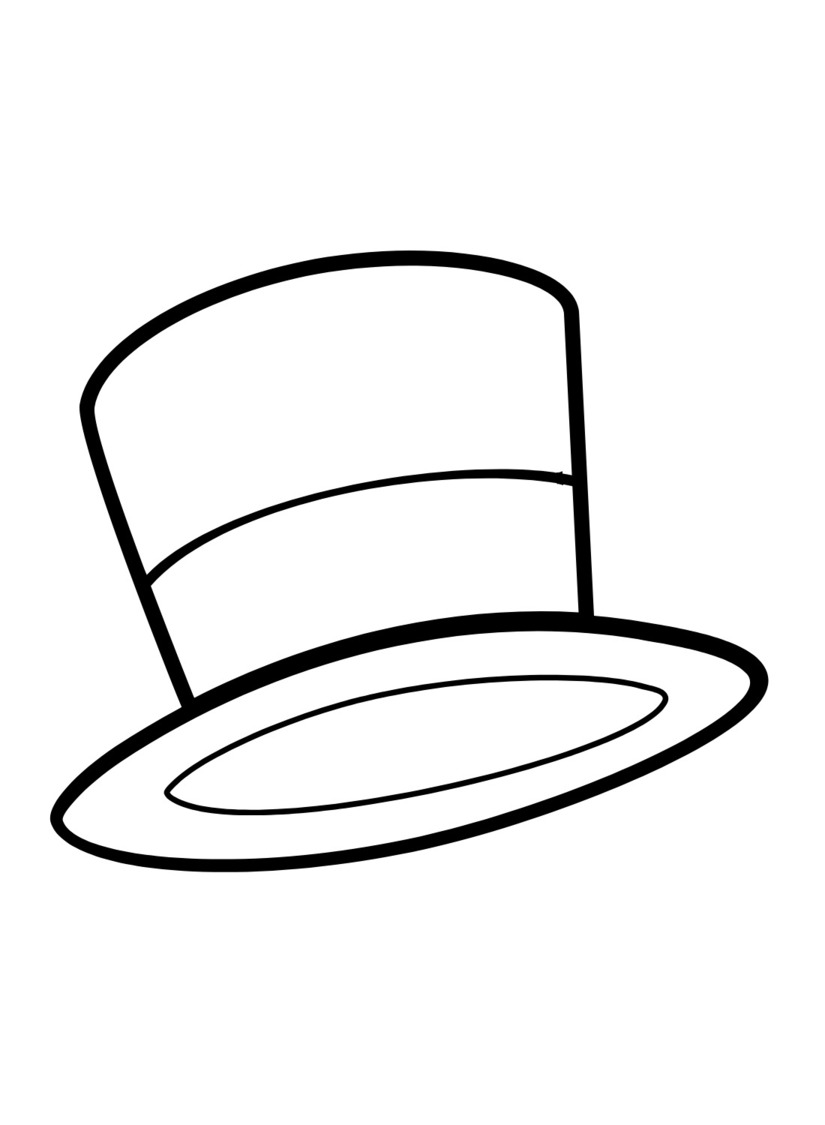 Coloriage Chapeau imprimable pour les enfants