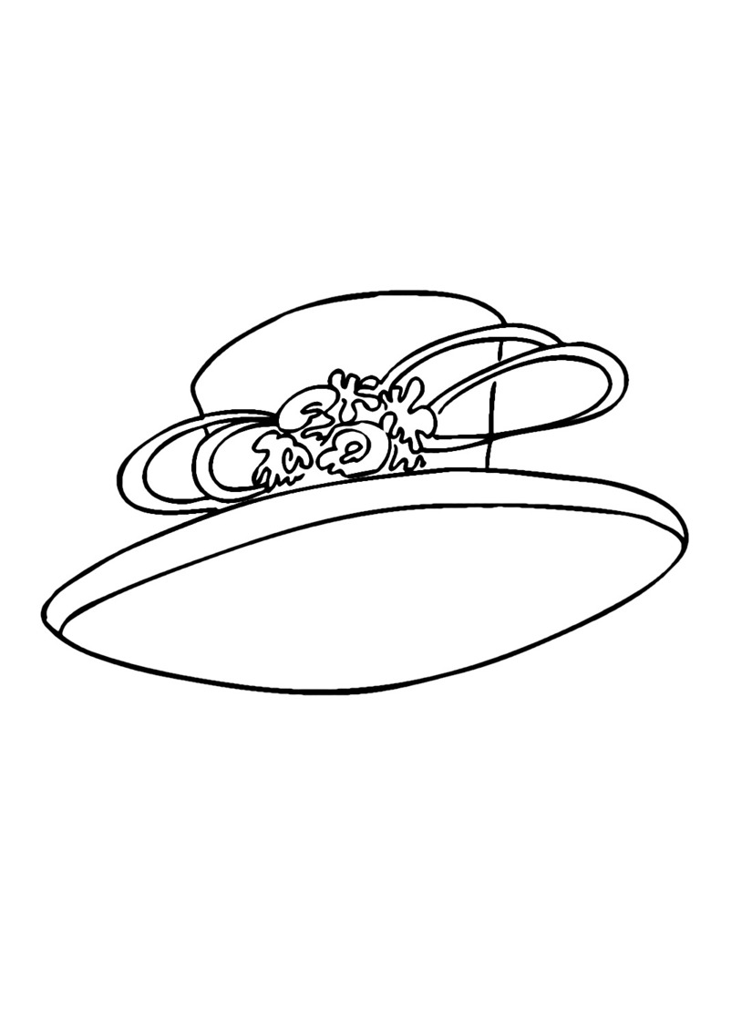 Coloriage Chapeau pour les enfants