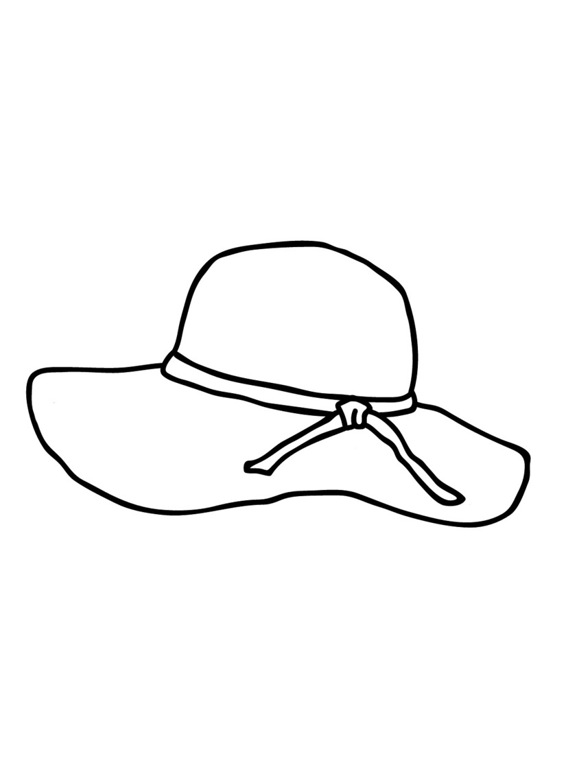 Coloriage Chapeau très basique