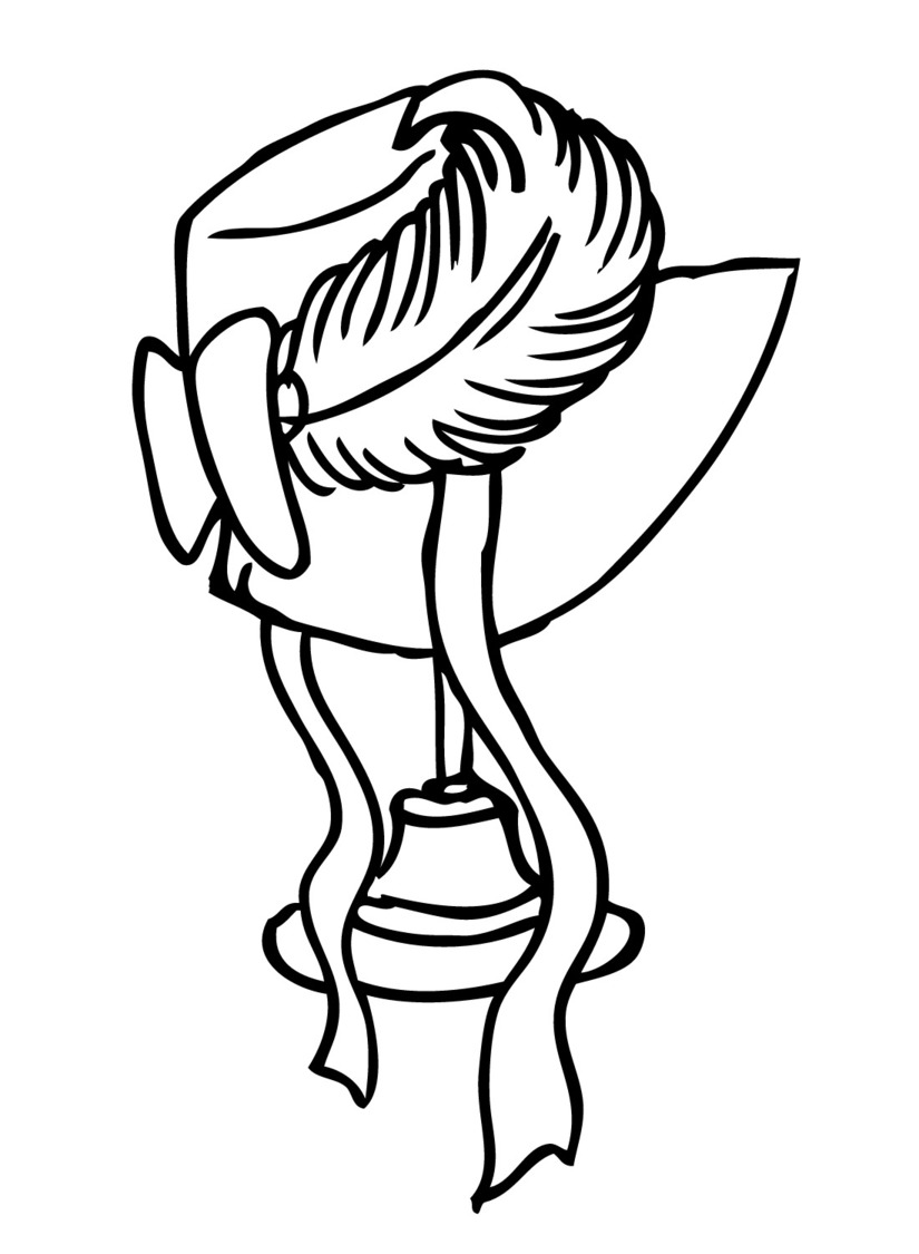 Coloriage Chapeau très facile