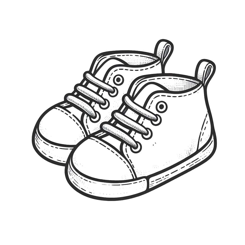 Coloriage Chaussures 4