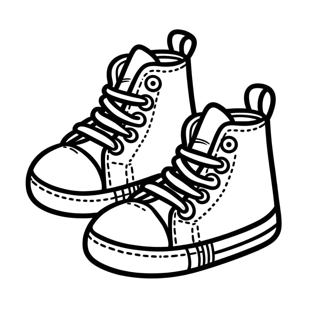 Coloriage Chaussures 6