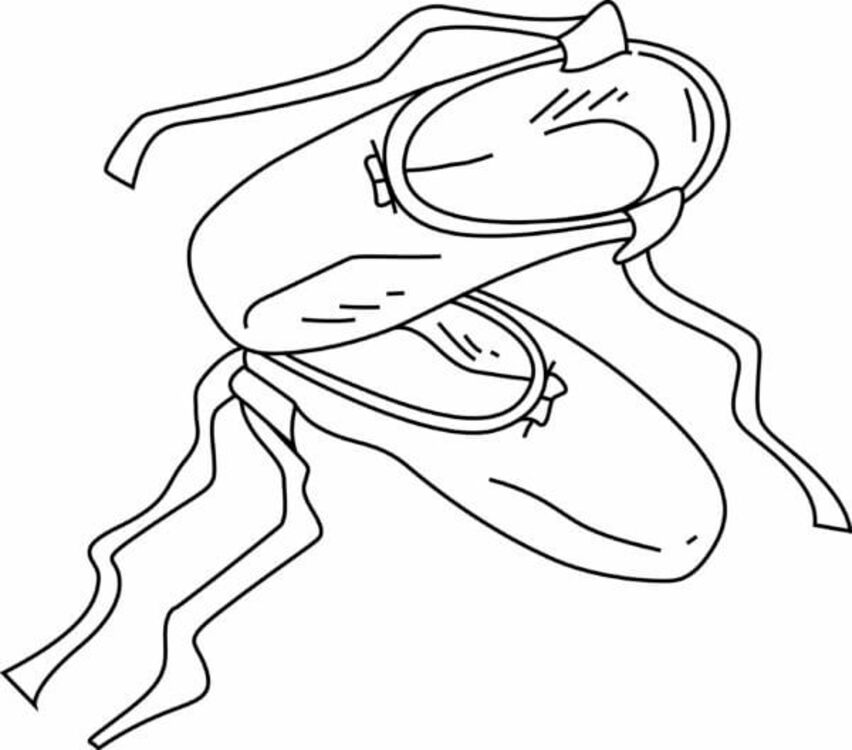 Coloriage Chaussures ballerines