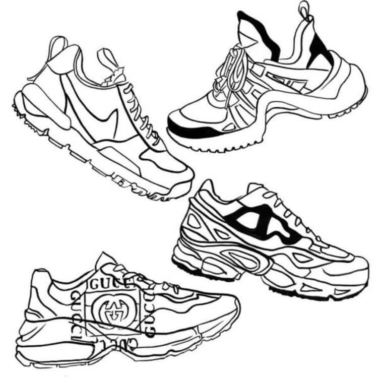 Coloriage Chaussures basiques
