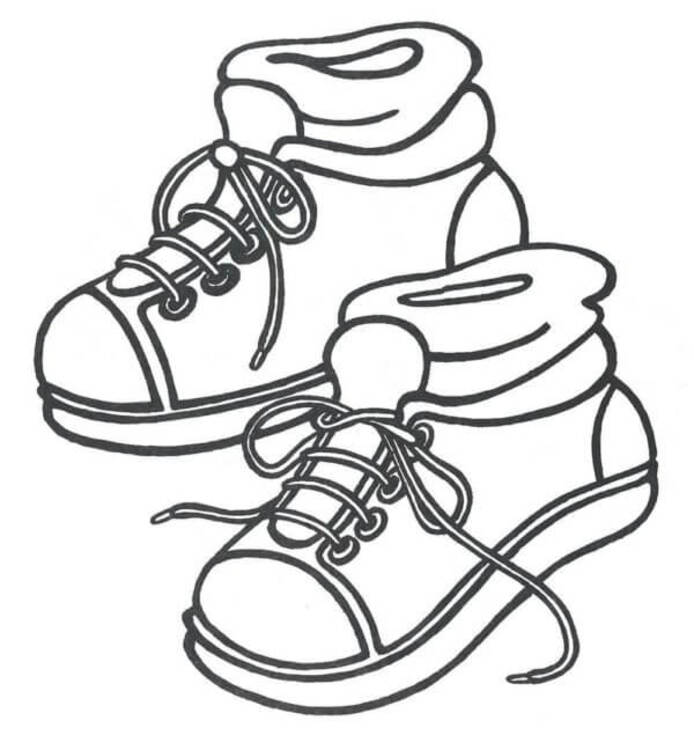 Coloriage Chaussures Deux