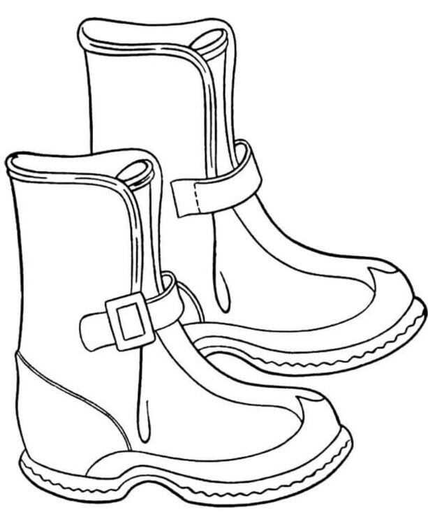 Coloriage Chaussures Deux imprimables