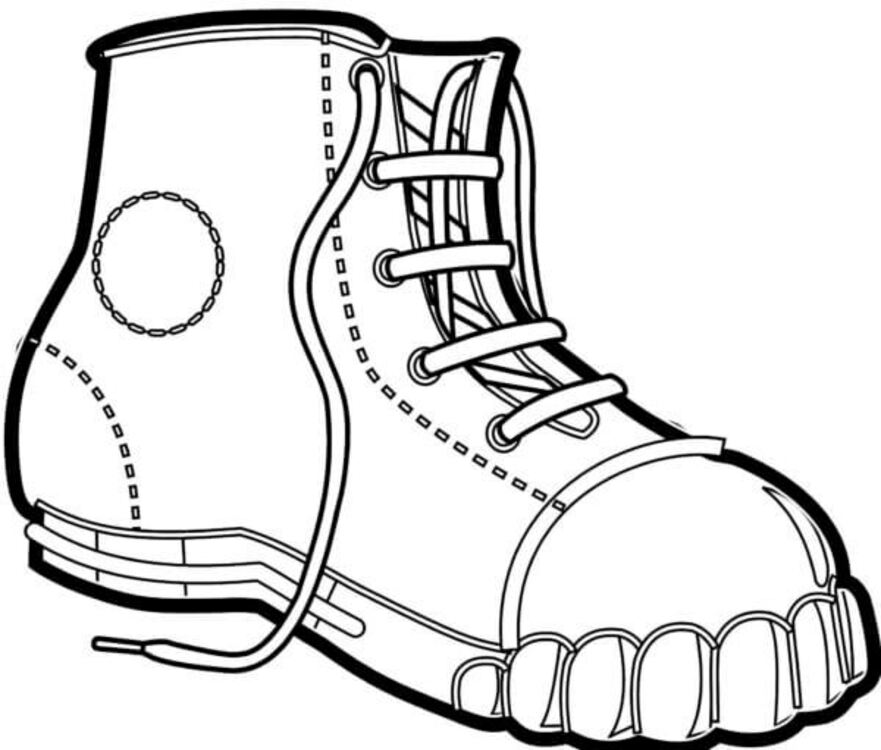 Coloriage Chaussures élégantes pour hommes