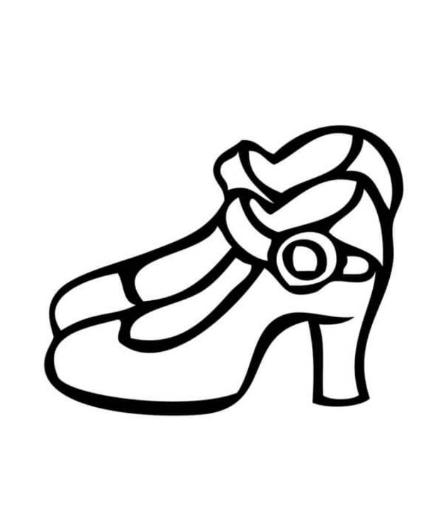 Coloriage Chaussures faciles