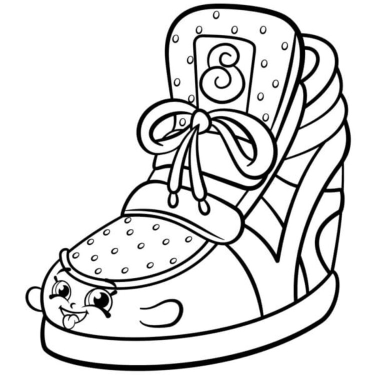 Coloriage Chaussures pour enfants